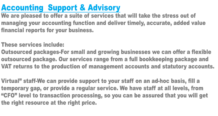Accounting Support Advisory